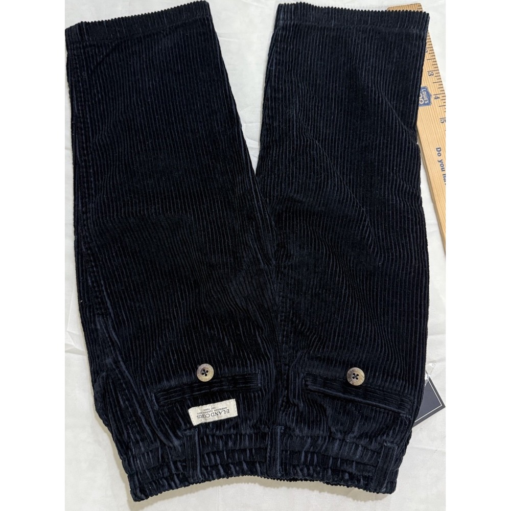 ELand Corduroy Navy Pants Size 18-24 Months Pull On Boys Girls 100% Cotton - Picture 10 of 11